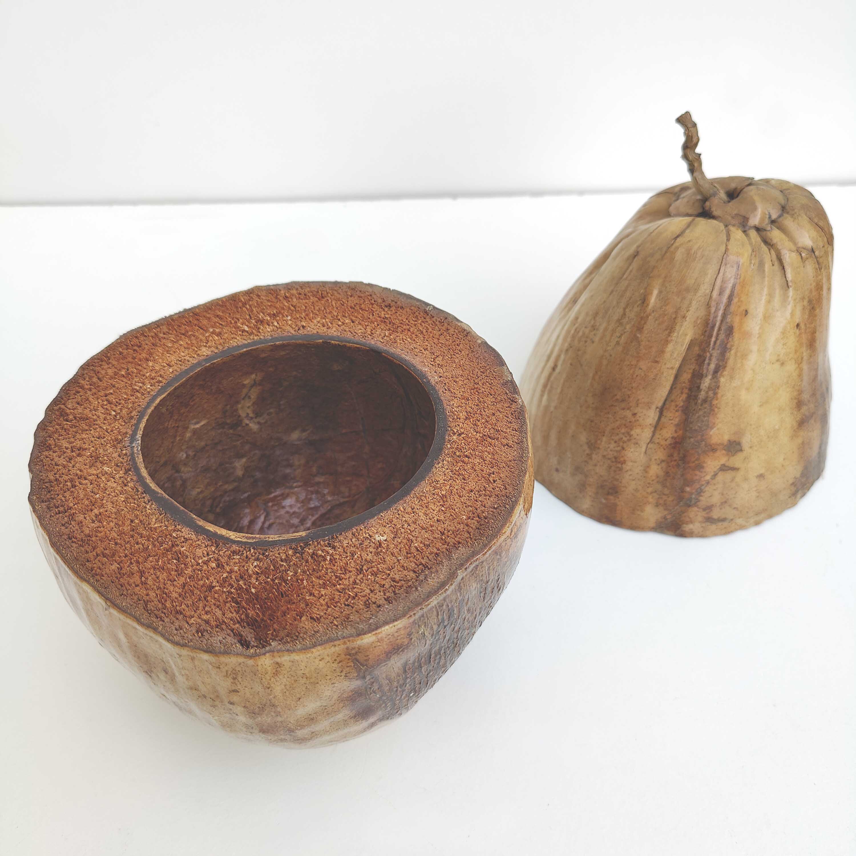 Vintage coconut ice bucket