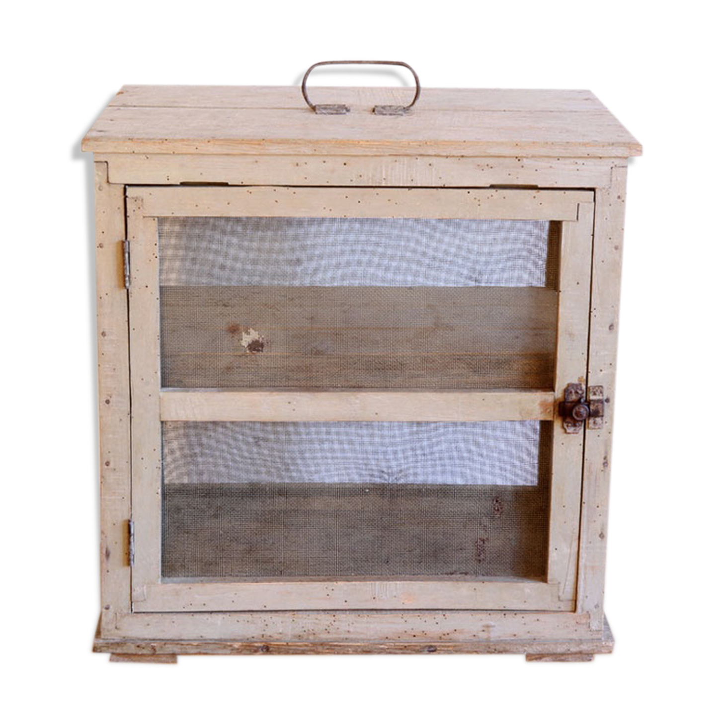 Garde manger grillagé shabby chic