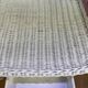 Pair of white wicker bedside tables from the 70s