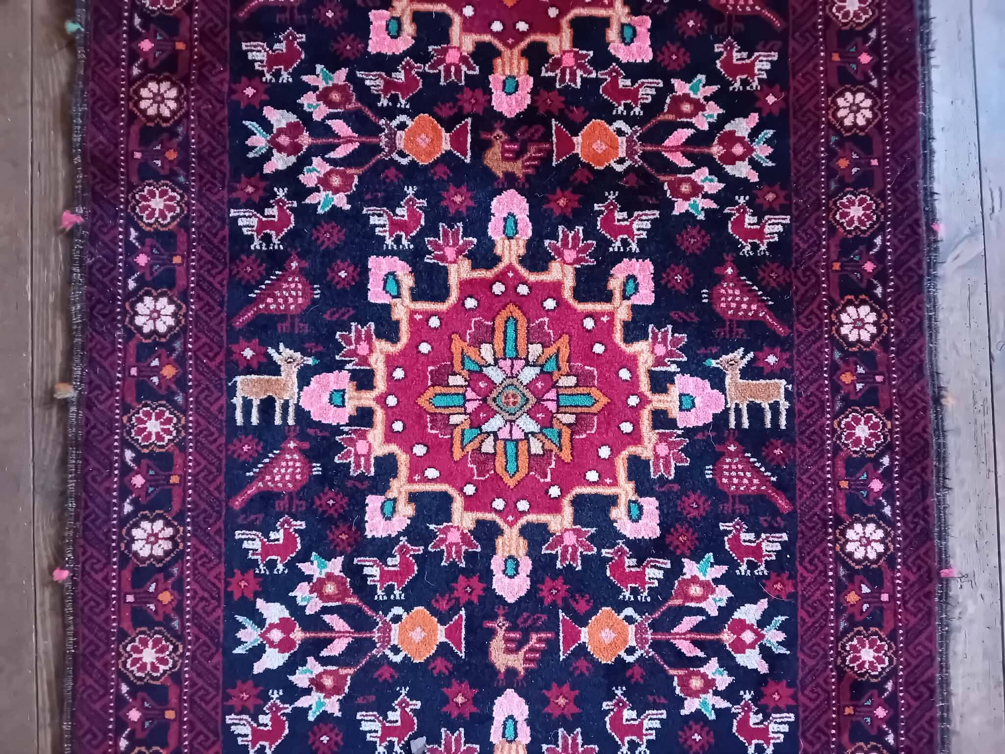 Handmade Belouch Persian rug 187x93cm
