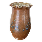 Vase ancien en grès émaillé