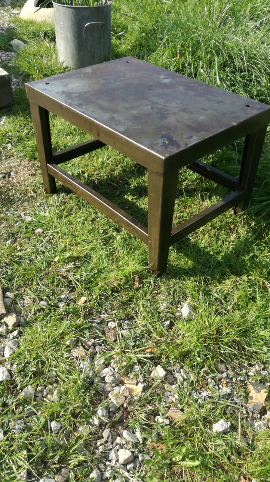 Industrial coffee table