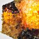 Vintage glass wall lamp 'Glowing amber'
