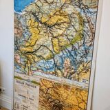 Carte scolaire 1940 "bassin parisien" 120x200 cm