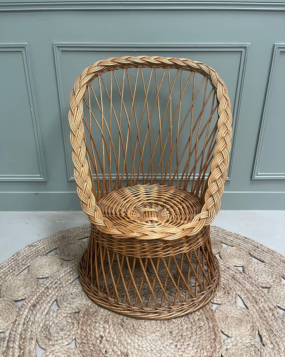 Fauteuil en rotin pour enfants