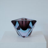 Cendrier Sommerso Flavio Poli 1960's bleu et violet