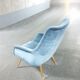 Fauteuil sculpturale organique années 50 60