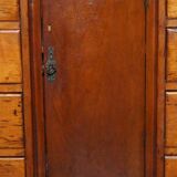 Small Victorian desk in solid walnut with drawers.