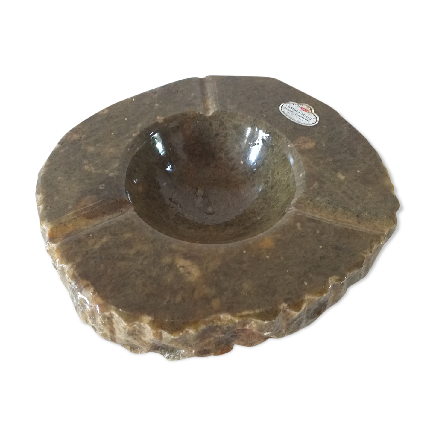 Albatra ashtray, Geniune albaster, handmade italy