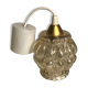 Suspension chandelier ceiling light glass golden years 70 vintage
