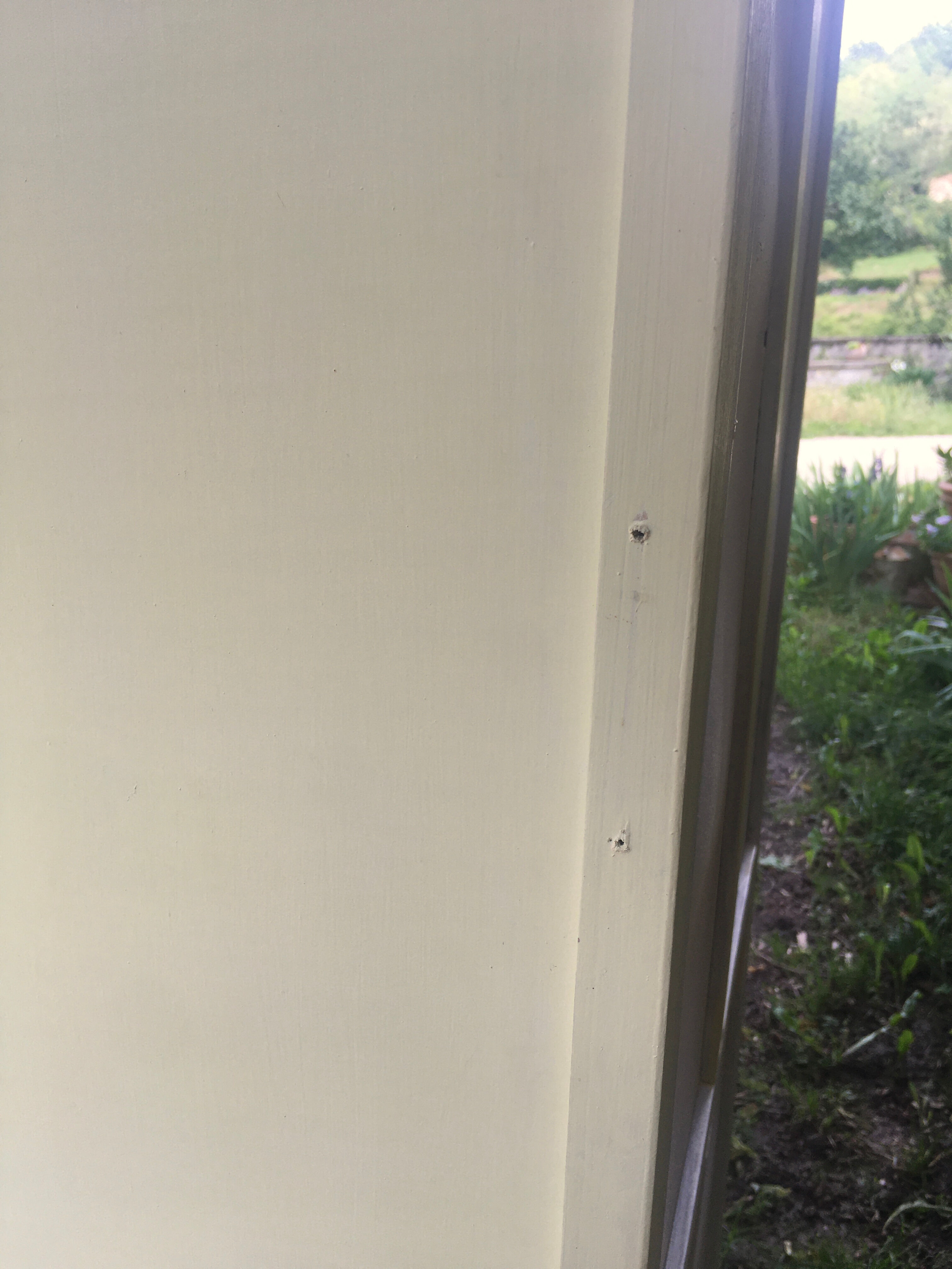 Parisian yellow wooden wardrobe