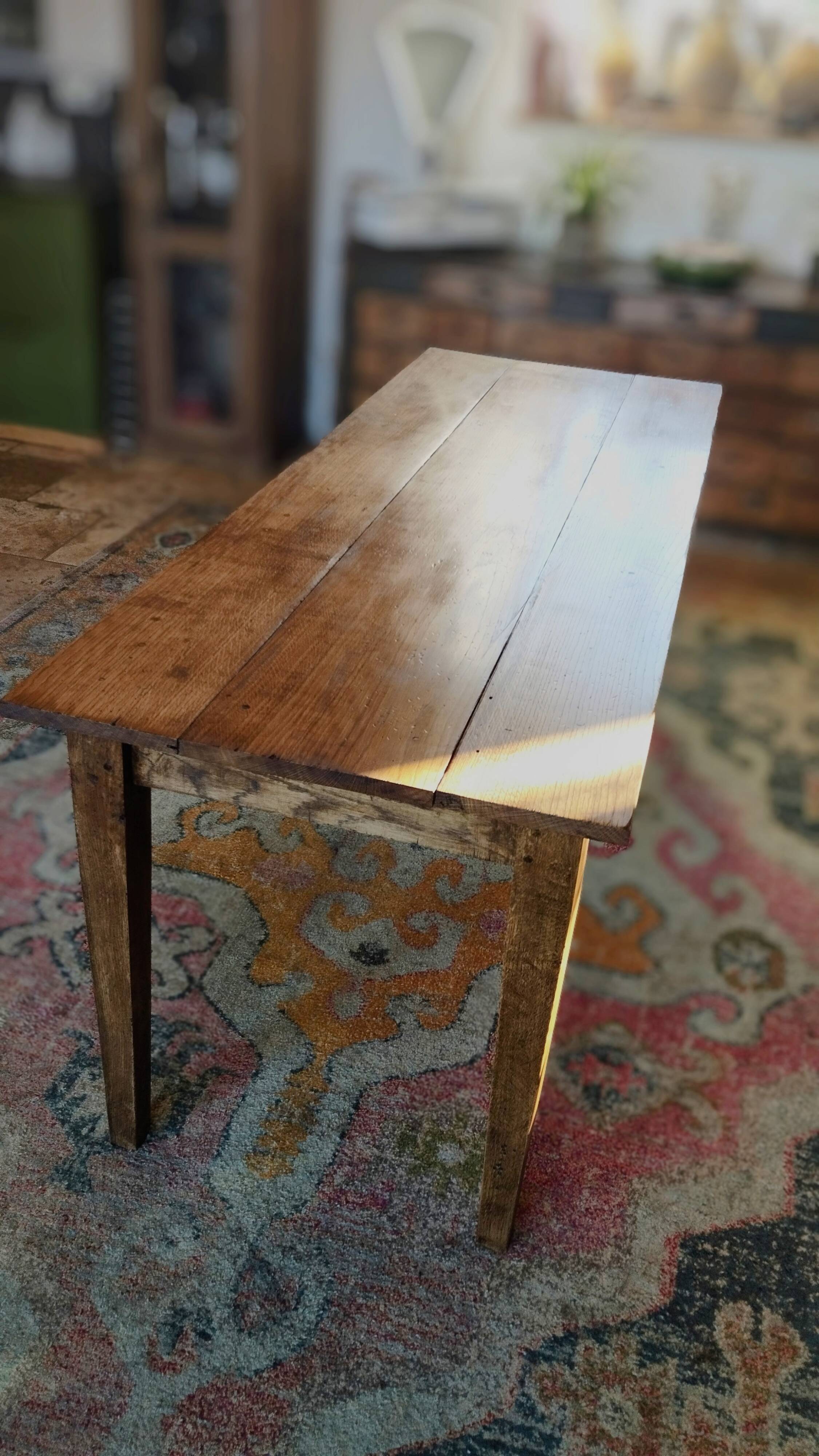 Farm table in sold oak