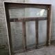 Old solid oak window from the early 20th century.