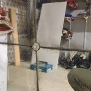 Miroir Industriel Verrière avec Patine Antique – Pièce Unique