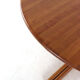 Table à manger ronde extensible 2x 'Hune' - teck massif - design danois
