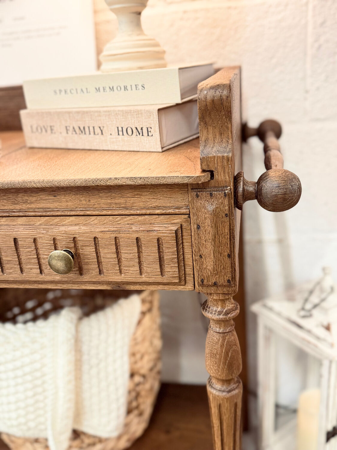 Restored vintage entry console