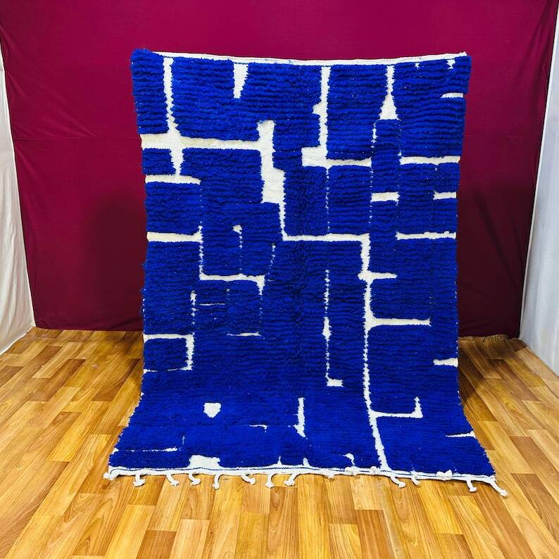 Majorelle blue rug 230cm x 150cm