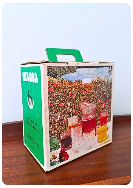 Service à boissons vintage Italien Borgonovo "Nevada" – 7 pièces