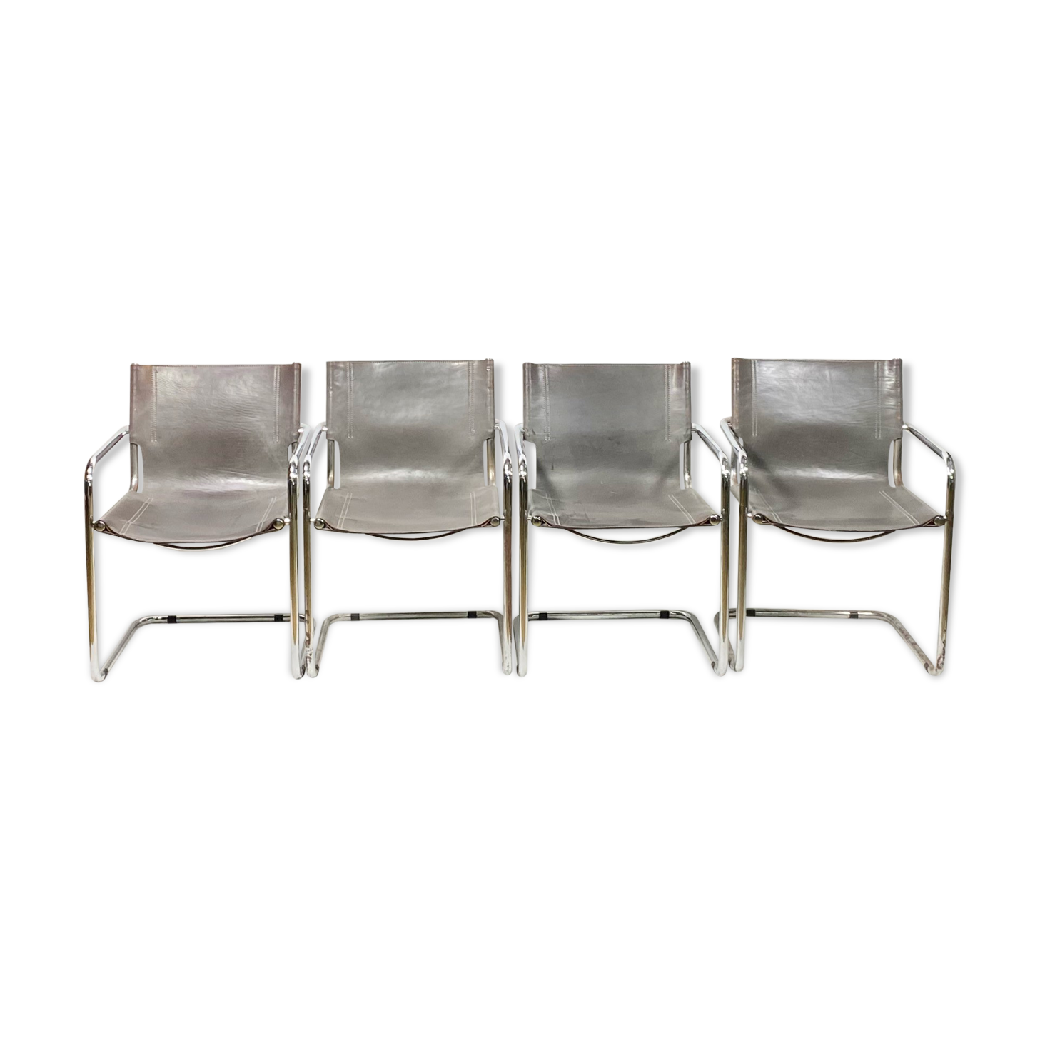 4 MG5 tubular chairs by Mark Stam 1970