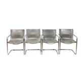 4 MG5 tubular chairs by Mark Stam 1970