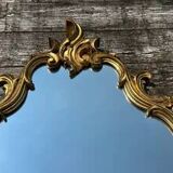 Louis XV style mirror in vintage gold composite 70'S 42x68cm