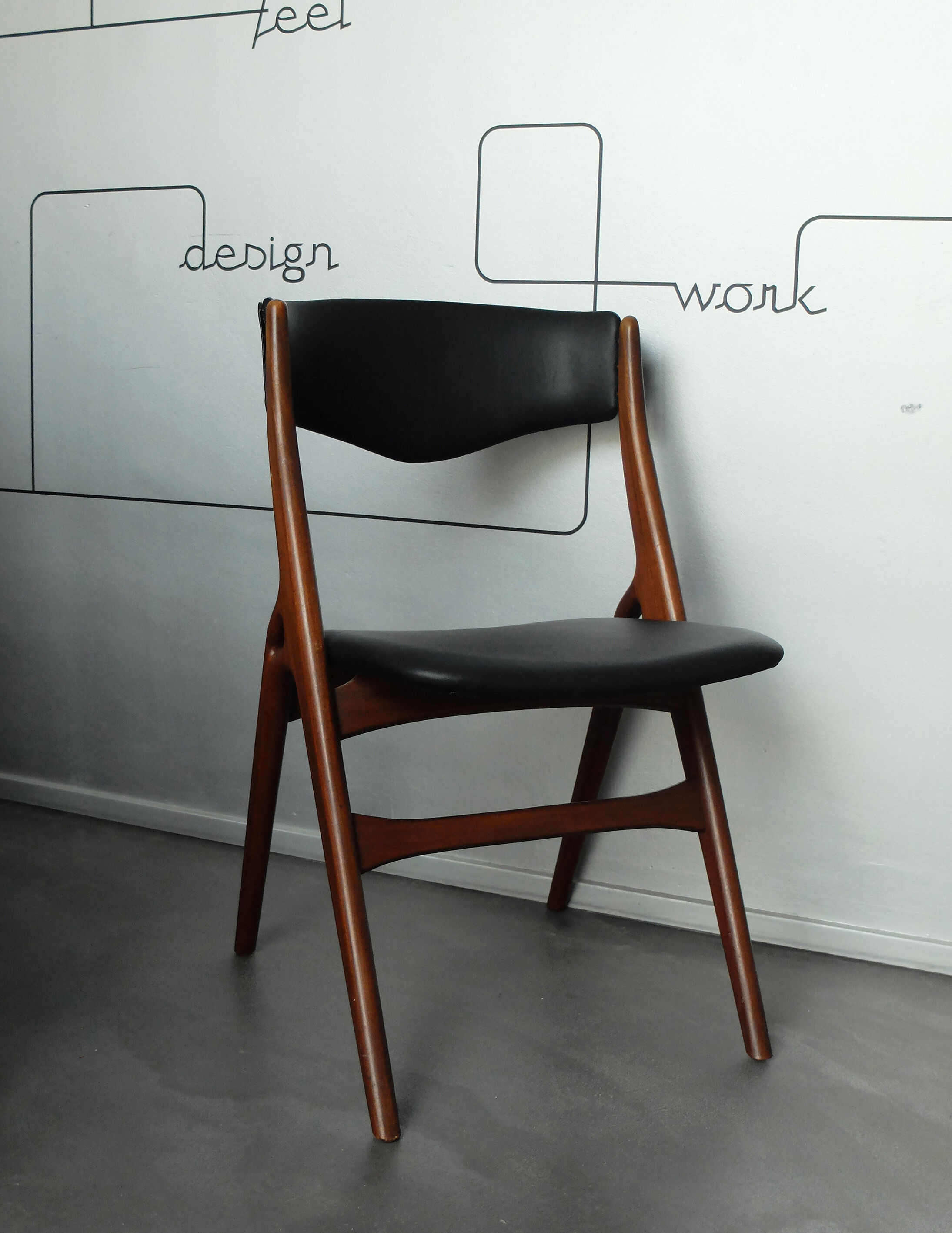Chaise scandinave teck 1960