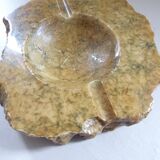 Imposing vintage alabaster ashtray