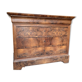 Solid walnut chest of drawers
