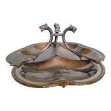 St Louis XV silver metal servant display - 2 hallmarks