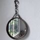 Miroir brutaliste métal et chaîne 1950