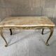 Onyx coffee table base vintage brass 1950