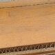 Vintage chest bench from the 50s in oak and rattan