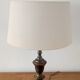 Lamp to table in red copper