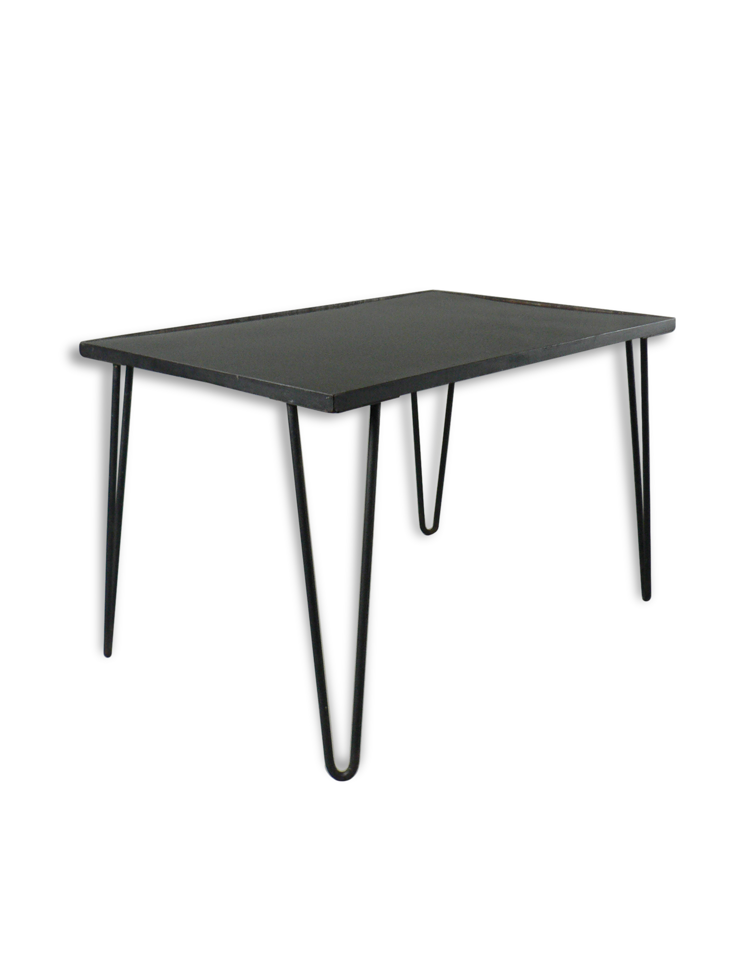 Low metal and melamine table