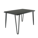 Low metal and melamine table