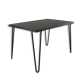 Low metal and melamine table