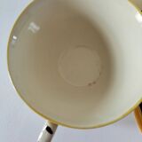 2 large Breton cups with saucers