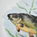 Rare: fish set 11 pieces, Société Française de Porcelaine
