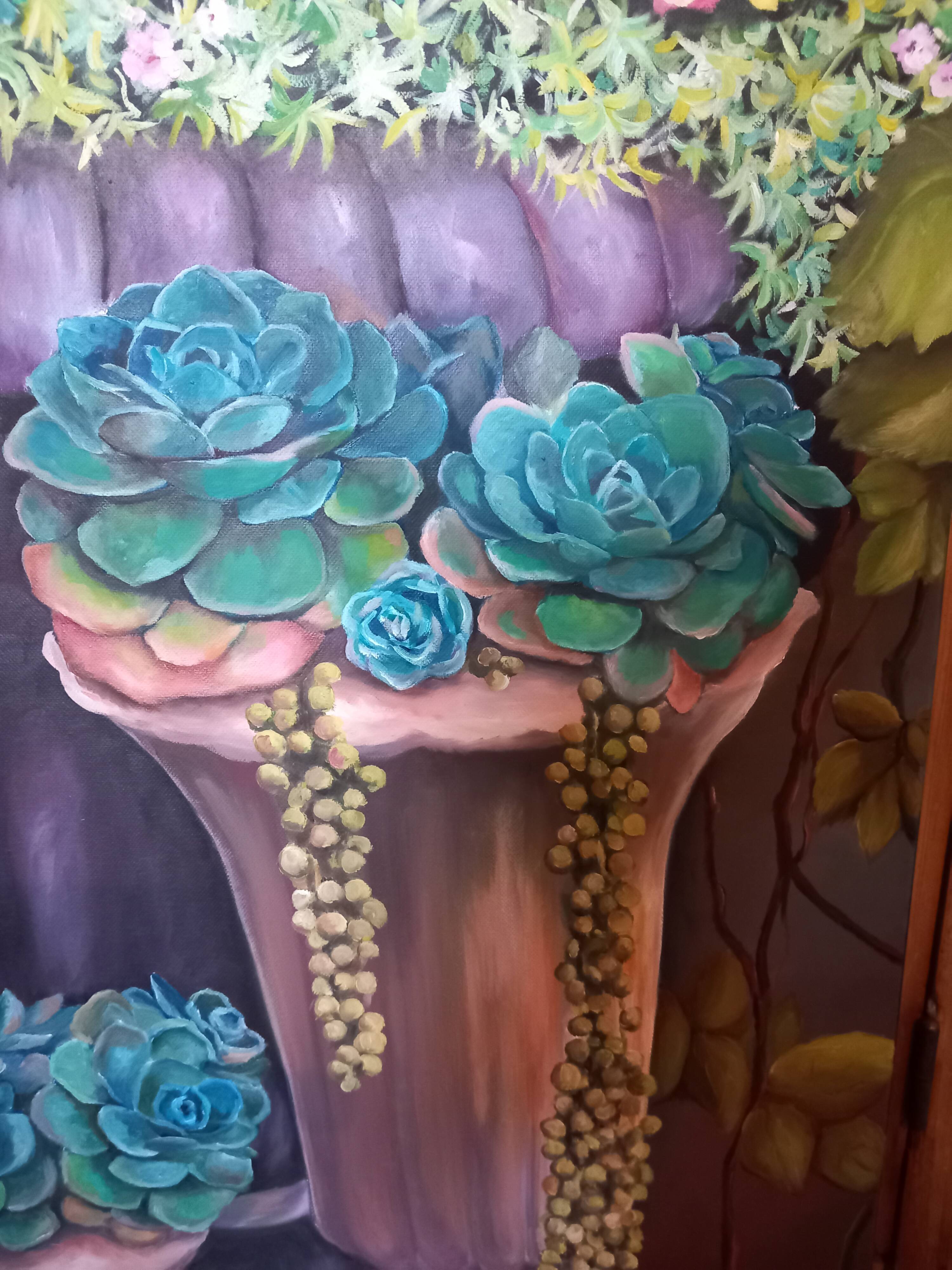 Painting on cotton canvas frame 116 cm / 73 cm