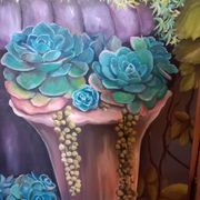Peinture sur chassis toile coton 116 cm /73cm