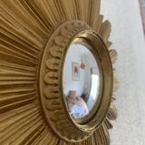 Vintage 1960s witch's eye sun mirror - 25 cm