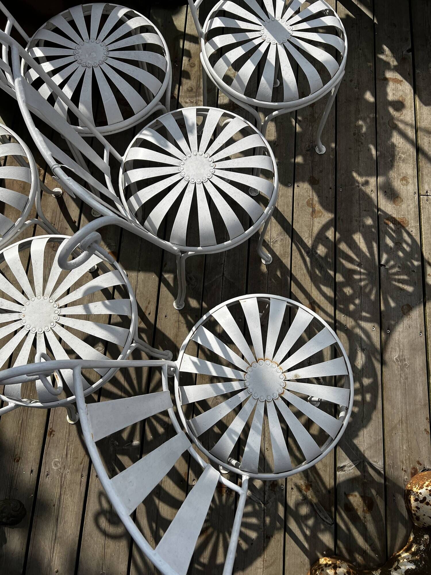Vintage garden chairs by Francois CARRE