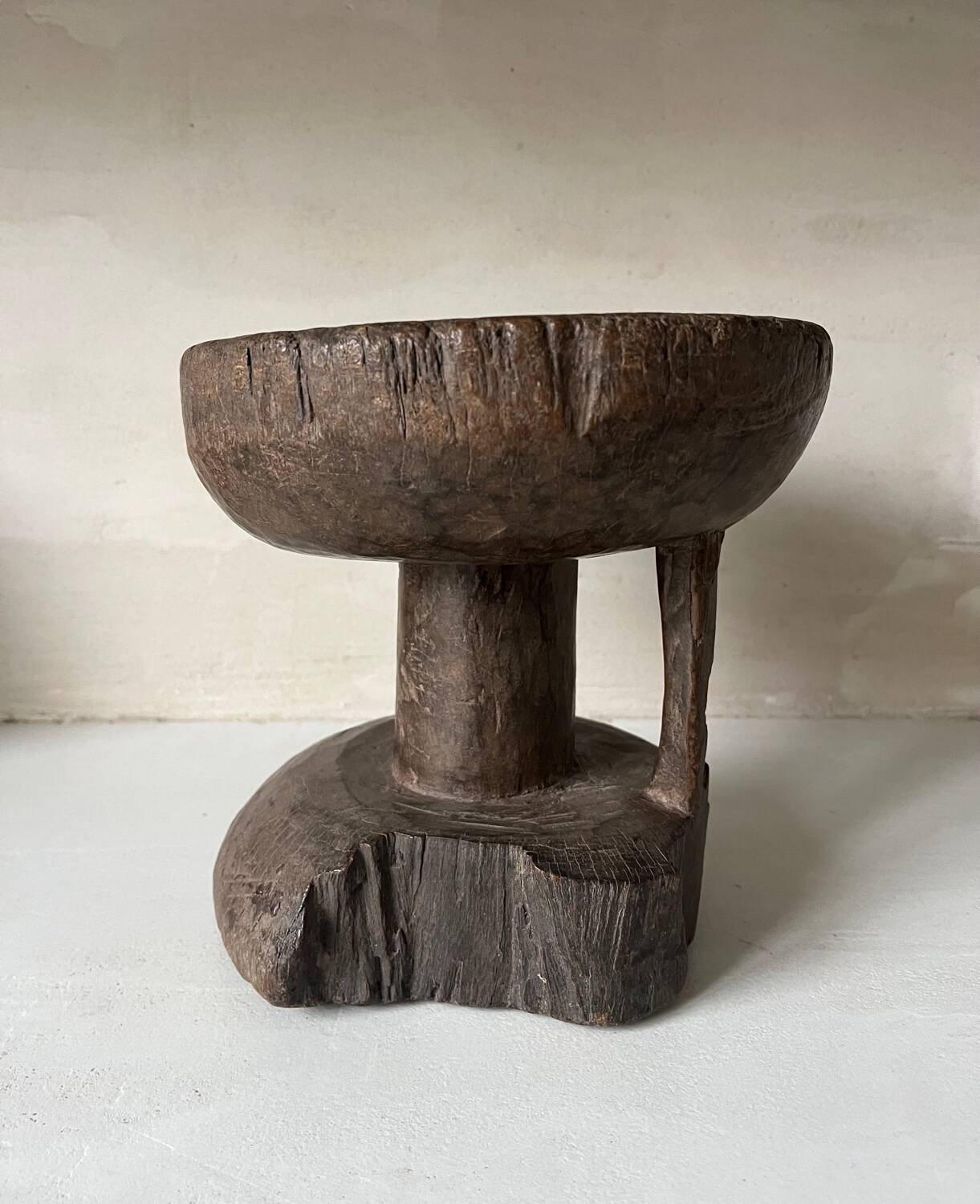 African folk art stool