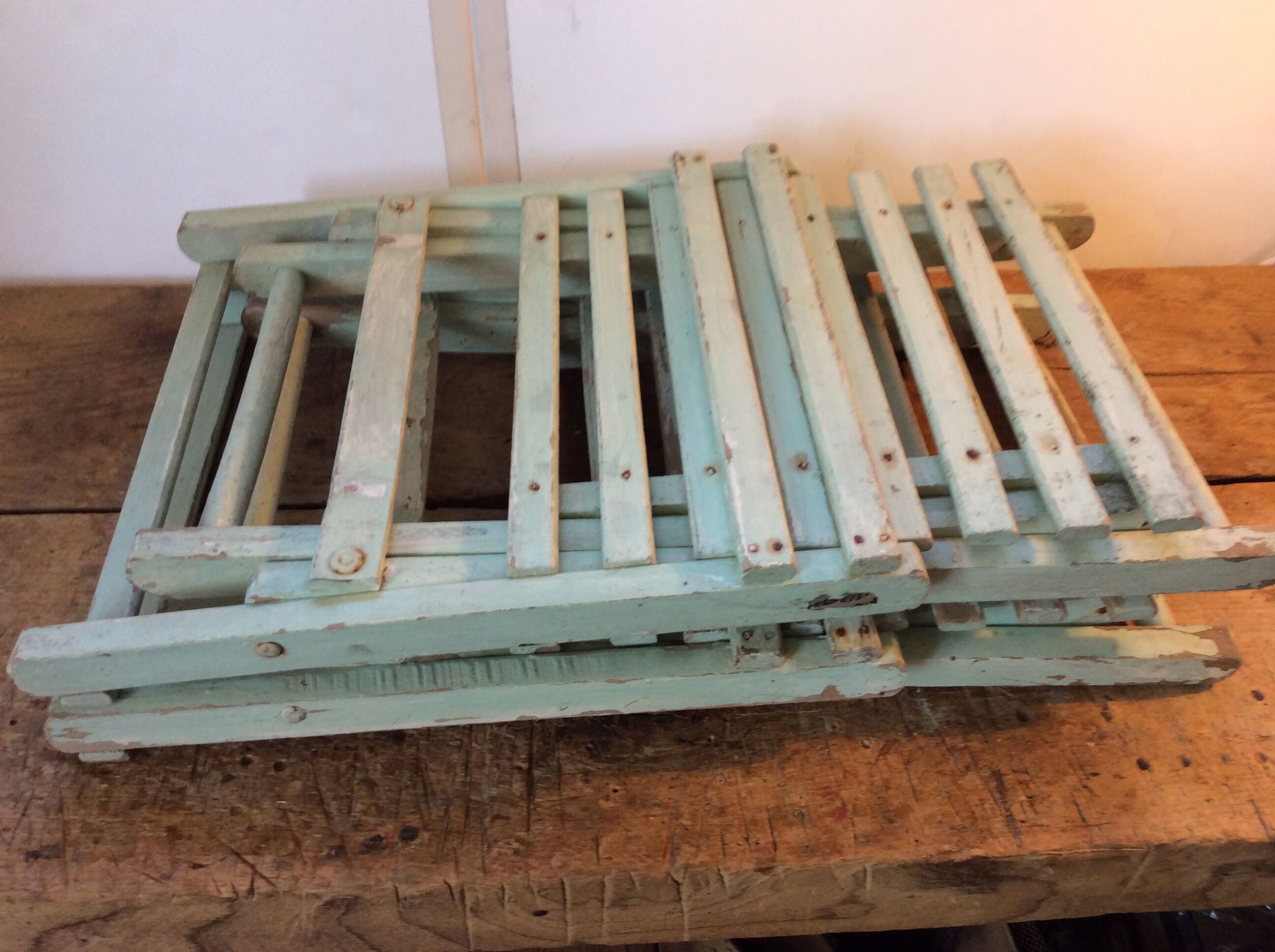 Pair of small child Chair "mint"