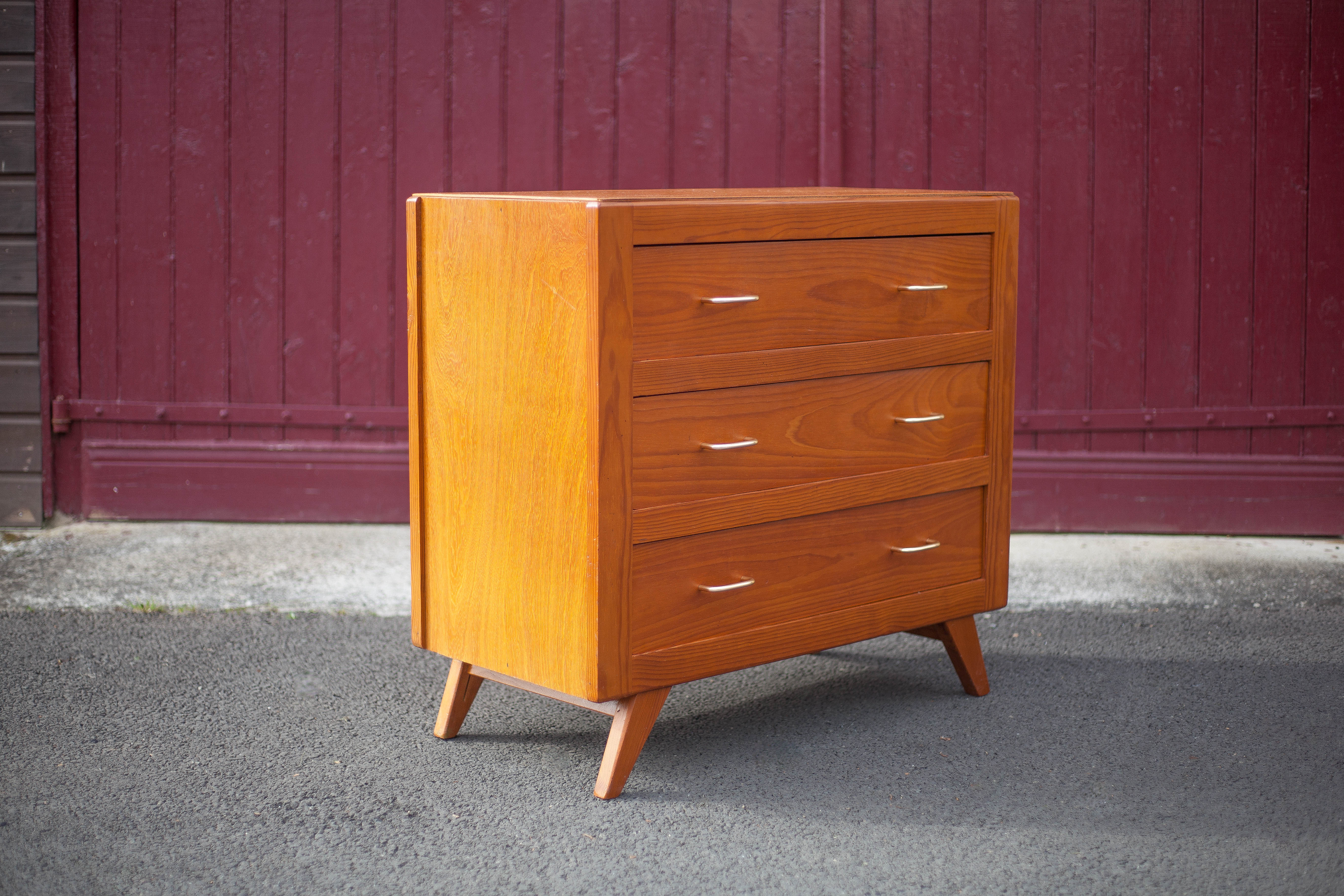 Vintage chest of drawers, pine wood chest of drawers, storage unit, bedroom, decoration