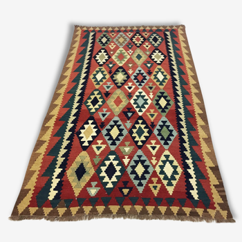 Splendid carpet woven Persian: Kilim Gashqai 250 x 147 cm - Iran - around 1970