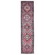 Vintage Turkish Oushak Handmade Wool Cotton Purple Runner 83x345