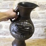 Ceramic vase pitcher by Jean de Lespinasse