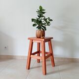 Vintage solid wood stool
