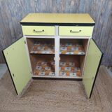 Yellow formica sideboard